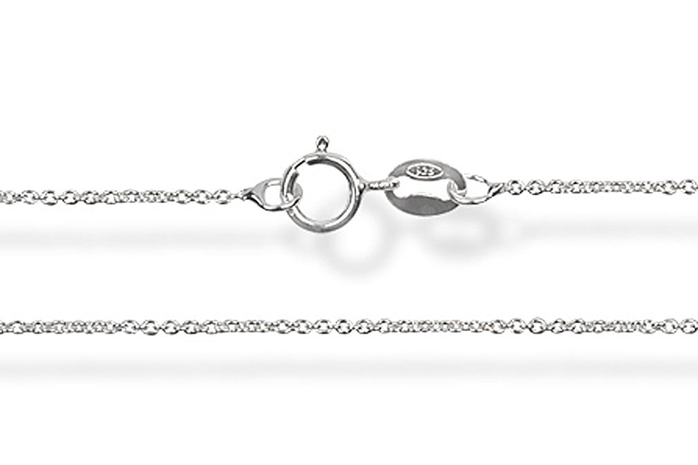 Kette Ankerkette rund 45 cm 925 Sterling Silber mit Karabiner Verschluss