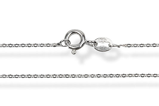 Kette Ankerkette rund 40 cm 925 Sterling Silber mit Karabiner Verschluss